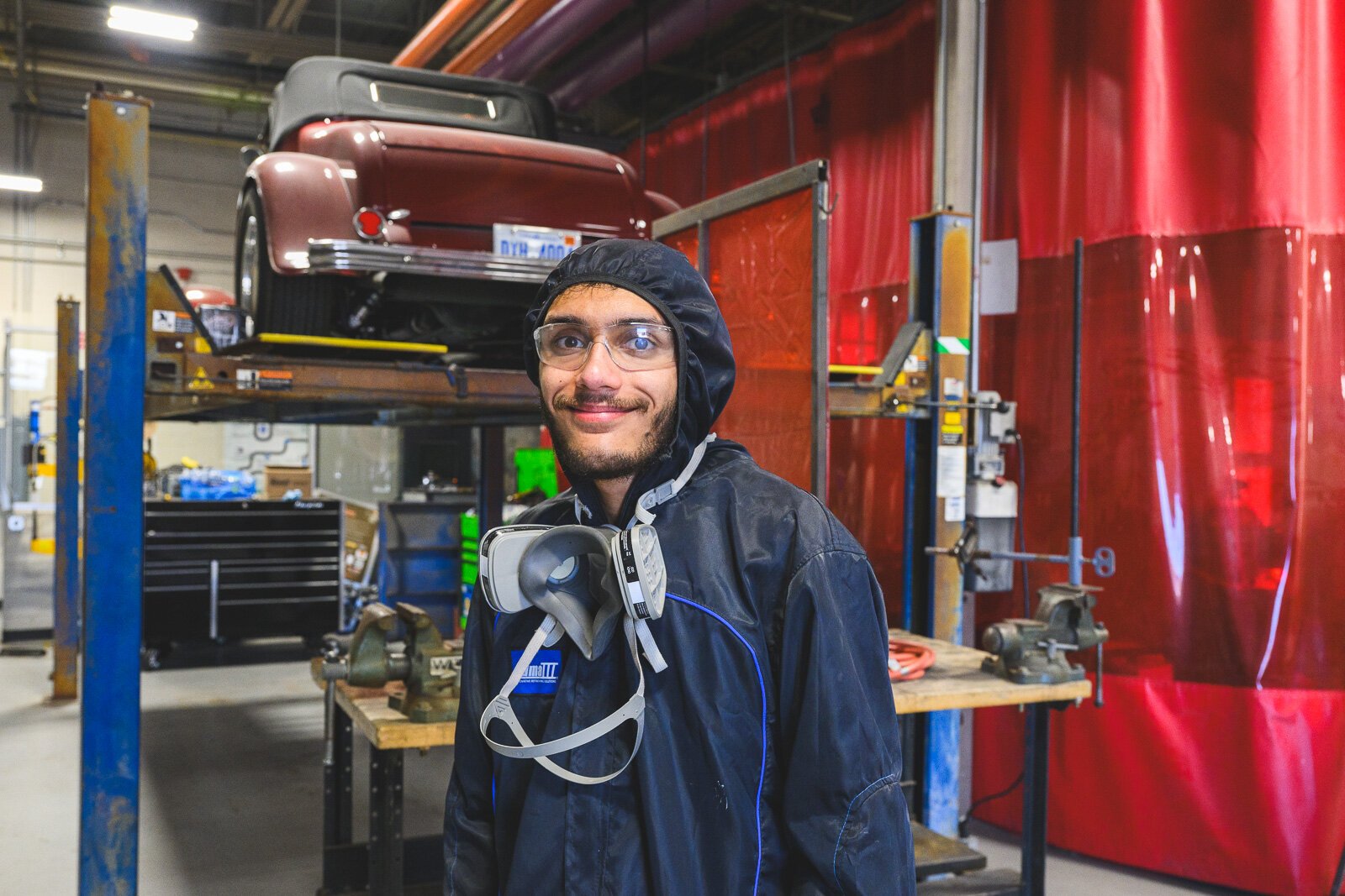 Alijah Braatz is a student in Washtenaw Community College's automotive CTE program.