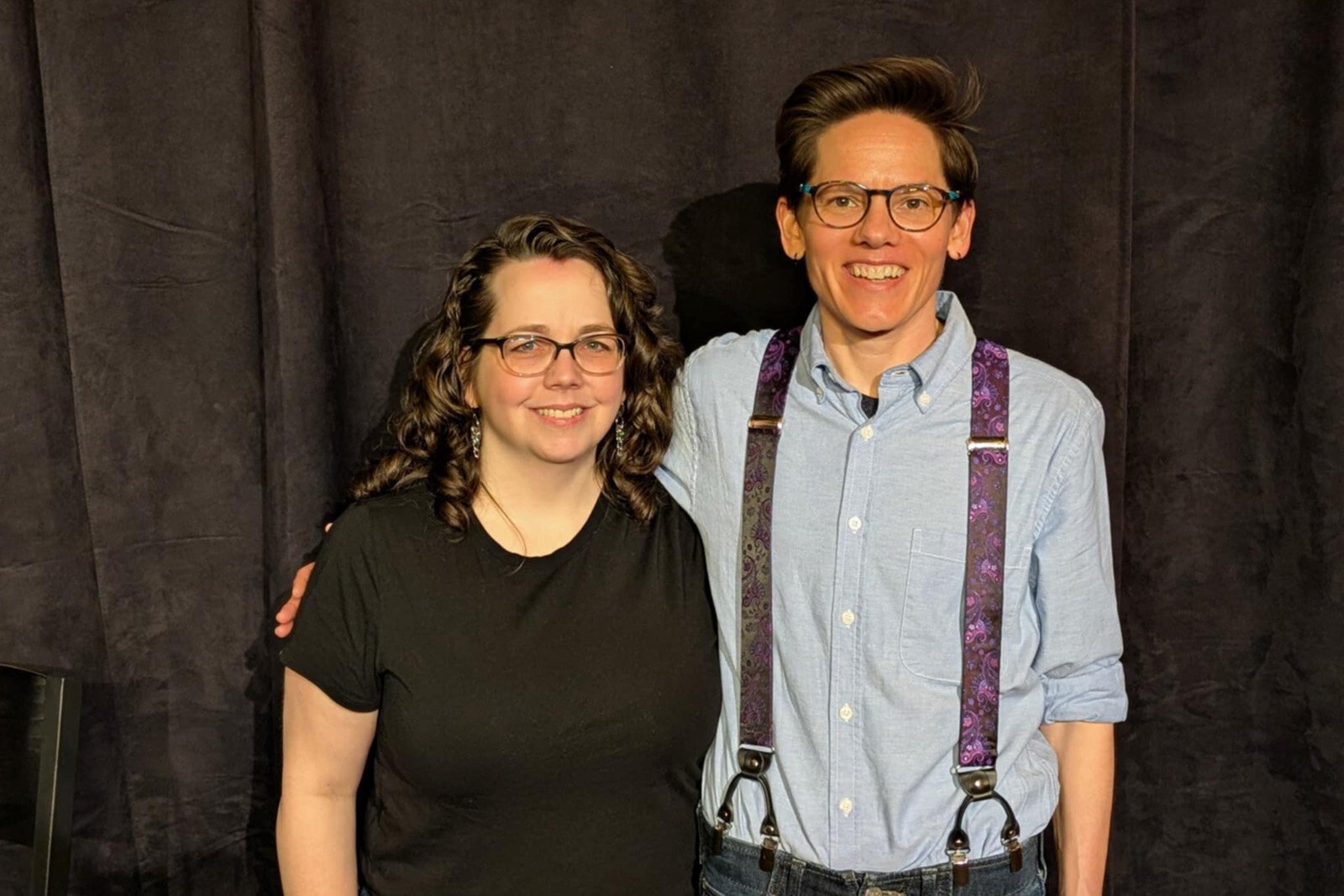 Turtle Cat Comedy founders Kassandra Frost and Finn St. John.