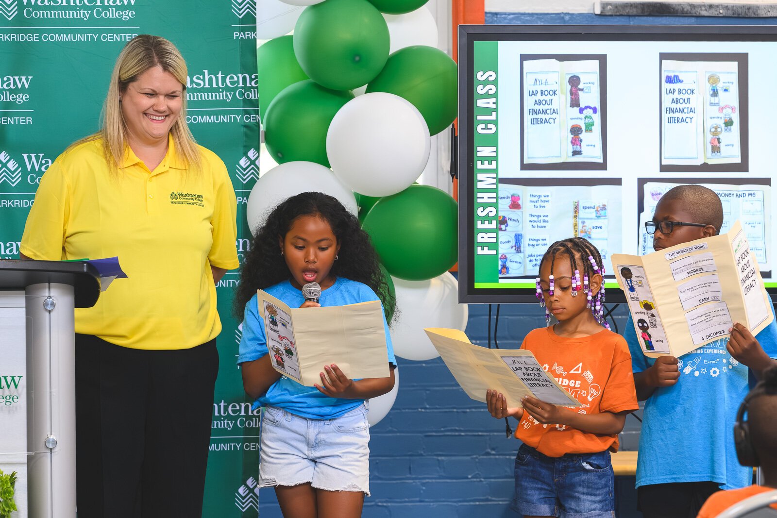 Parkridge Summer Learning Experiences students present their projects.