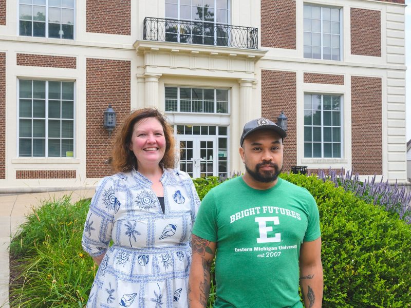Bright Futures Project Director Suzie Staley and Bright Futures Assistant Director RJ Quiambao.