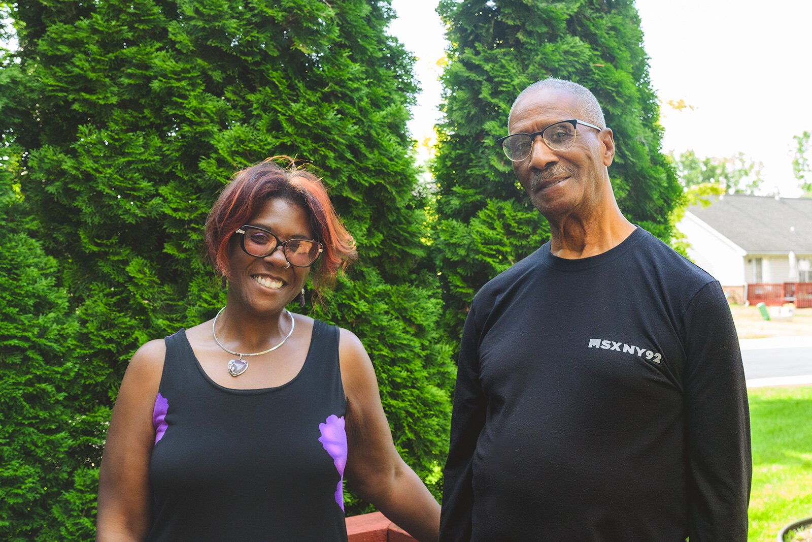 Charolette Buck with her father Charles Buck.