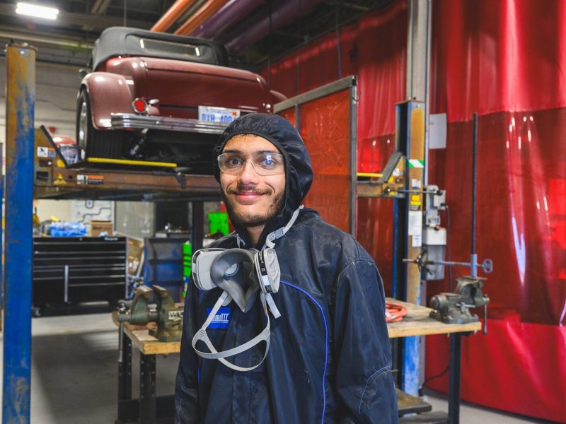Alijah Braatz is a student in Washtenaw Community College's automotive CTE program.