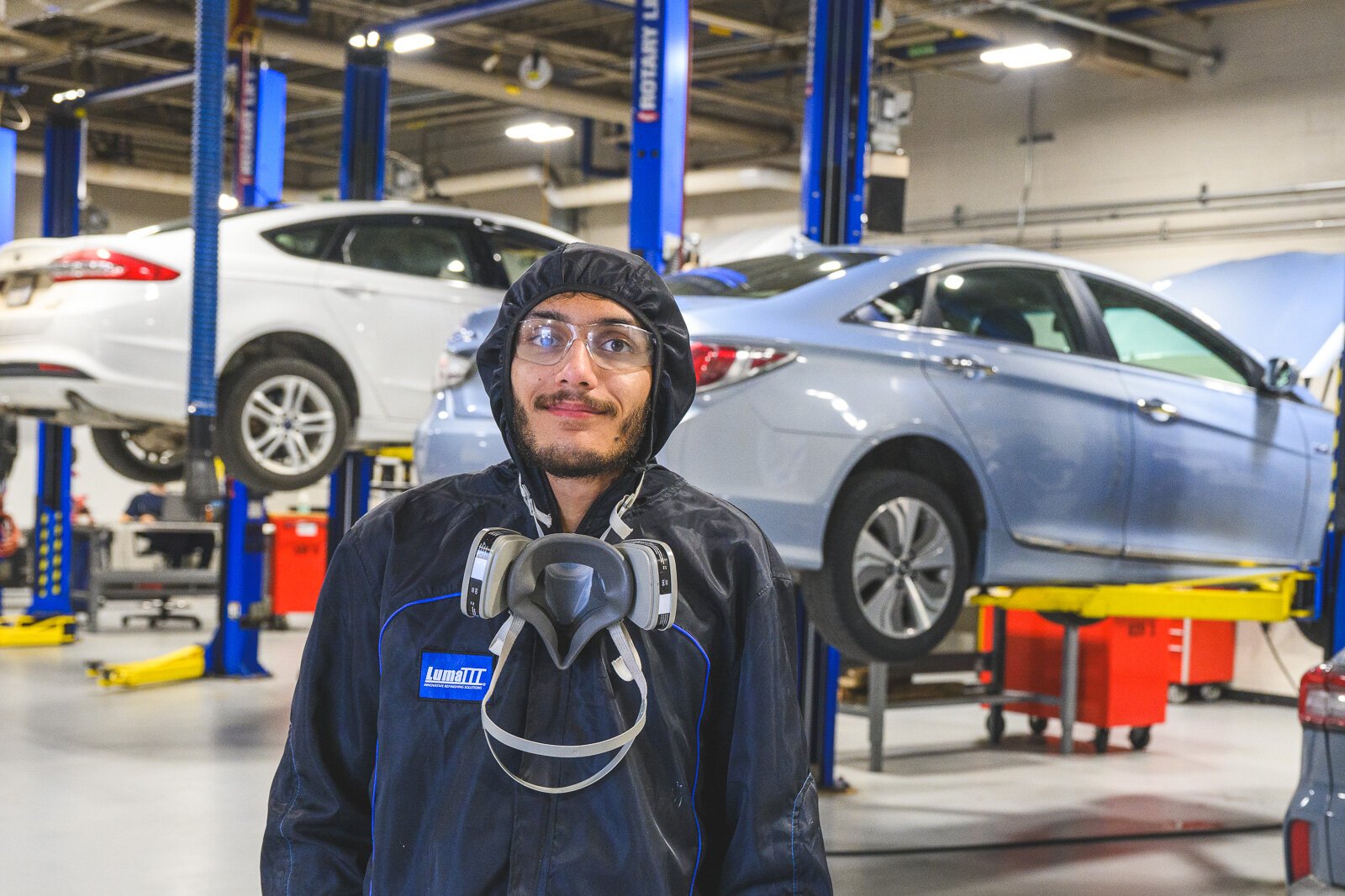 Alijah Braatz is a student in Washtenaw Community College's automotive CTE program.