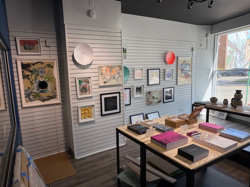 The interior of the new CLUSTER Museum in Ann Arbor.