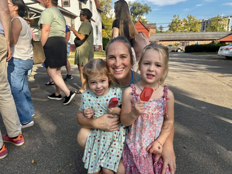 An opening event for Green Apple Garden Playschool.