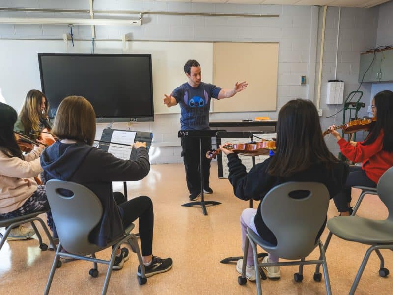 The Ypsilanti Youth Orchestra rehearses.