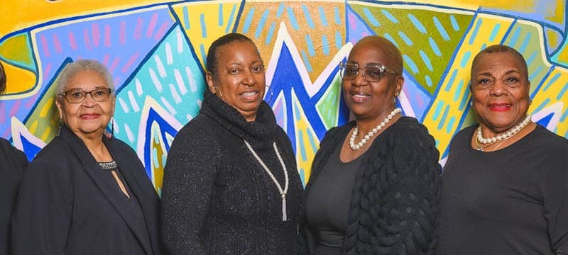 Palm Leaf Club members Valerie Eaglin, Connie Mason-Taylor, Judy Jackson, Stacey Mack, Eloise Witherspoon, and Paulette Dozier.