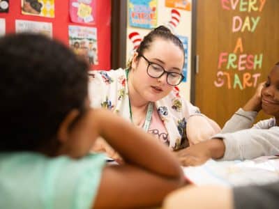 An Eastern Michigan University graduate teaches at Estabrook Elementary in Ypsilanti.