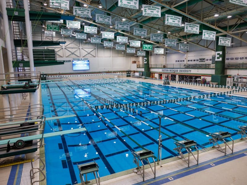 Jones Natatorium at Eastern Michigan University.