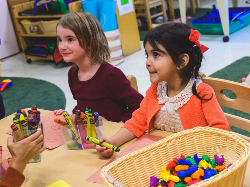 Students at Foundations Preschool in Ann Arbor.