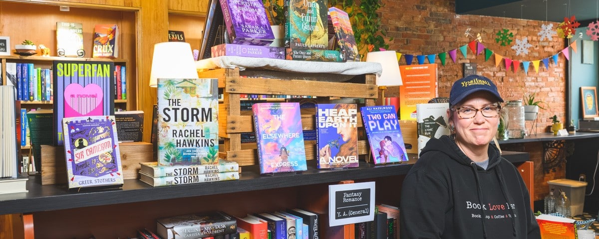 Jessica Tharp, owner of Book Love Bar in Ypsilanti.