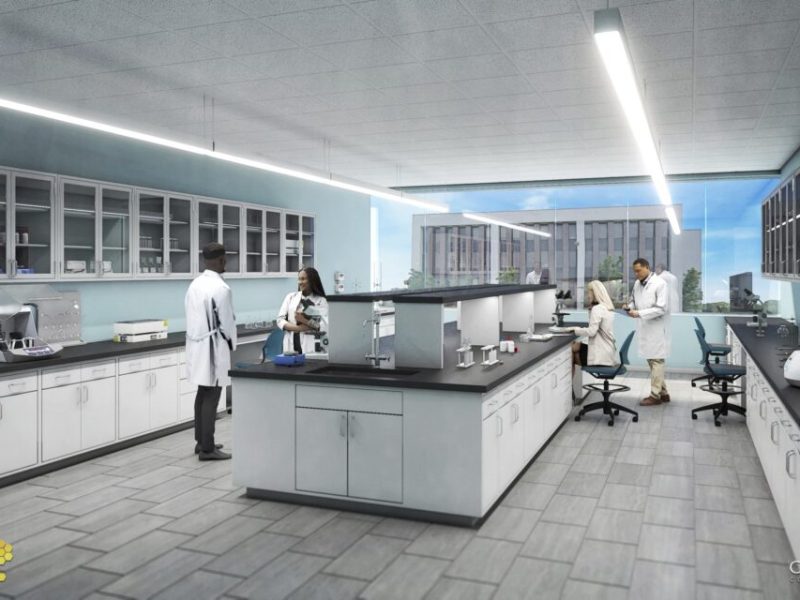 A rendering of MI-HQ's new high-tech manufacturing facility in Scio Township.