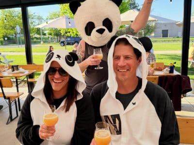 A re-release event for Mothfire Brewing Company's Panda beer.