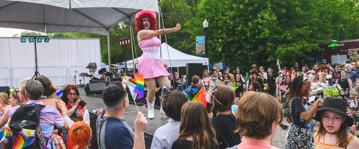 A performance at Ypsi Pride 2025.
