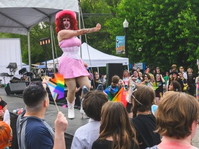 A performance at Ypsi Pride 2025.
