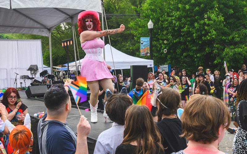 A performance at Ypsi Pride 2025.