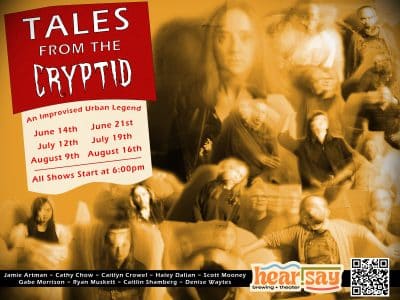A promotional image for "Tales from the Cryptid."