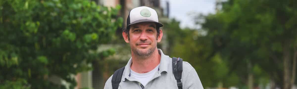 Ann Arbor affordable housing resident Aaron Palmer.