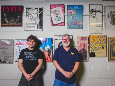 Benjamin Matich and Mark Haviland at the University of Michigan Student Theatre Arts Complex.