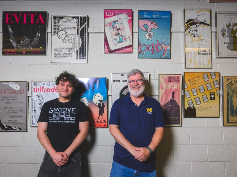 Benjamin Matich and Mark Haviland at the University of Michigan Student Theatre Arts Complex.
